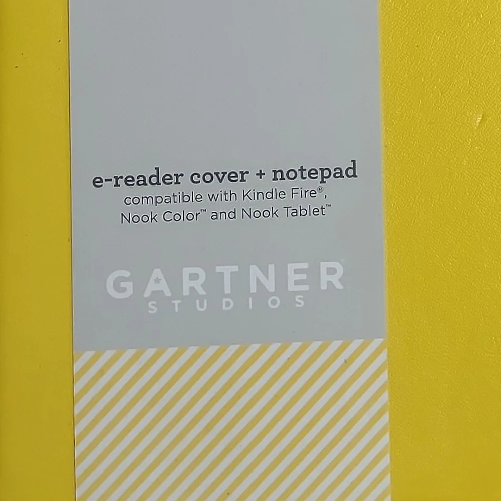 Gartner Studios Yellow Kindle, Nook Travel Tablet e-reader Cover + Bonus Notepad